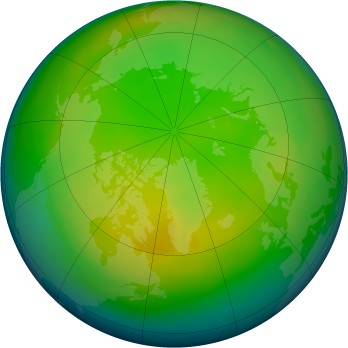 Arctic ozone map for 1979-12